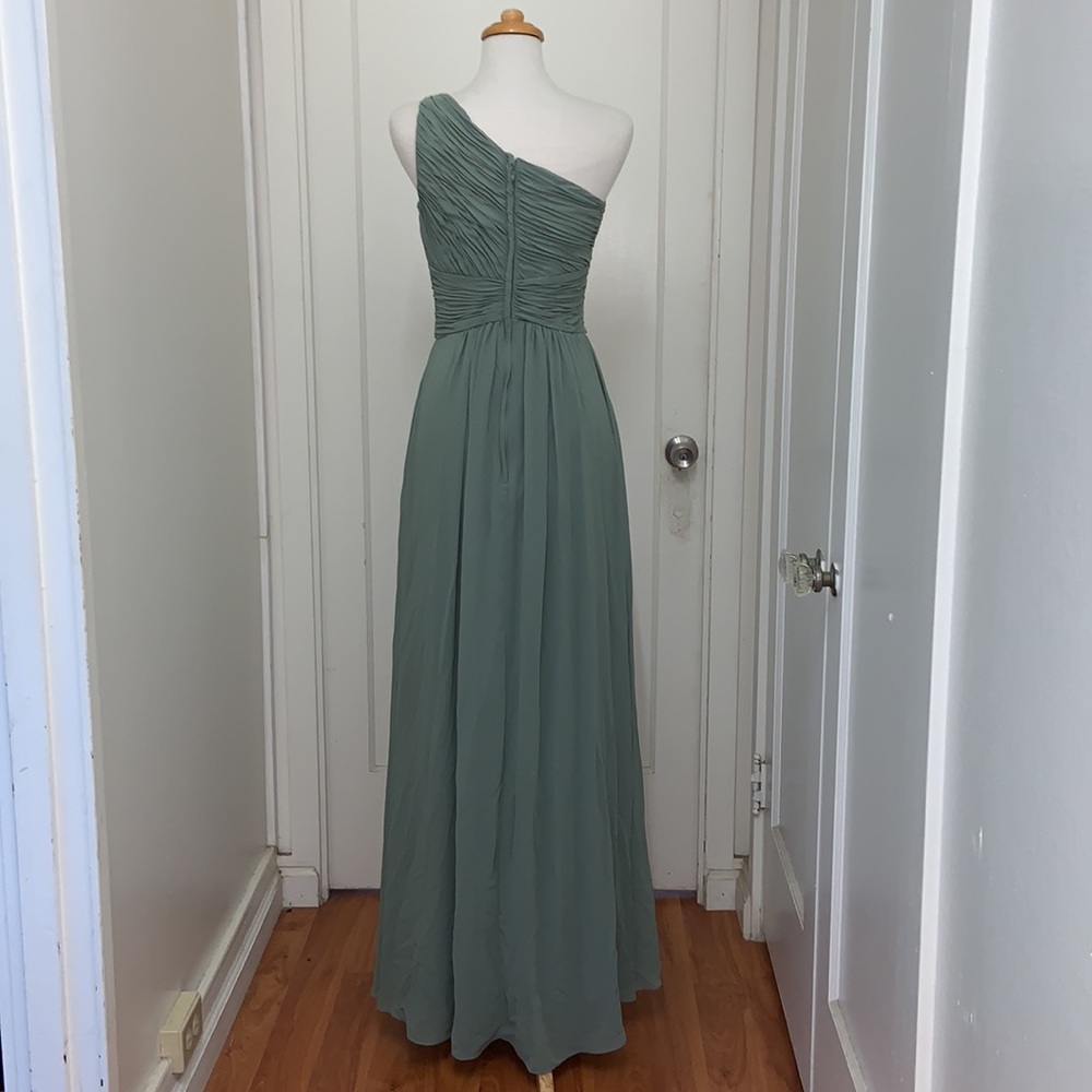 NWT Mori Lee by Madeline Gardner One Shouldered Gown - Picture 4 of 7